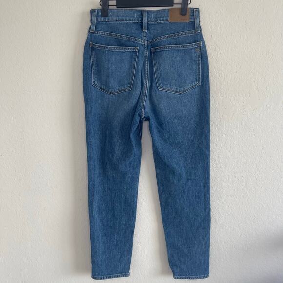 Madewell The Momjean in Stratfield Wash Rigid Denim - Size 26 - Picture 6 of 8